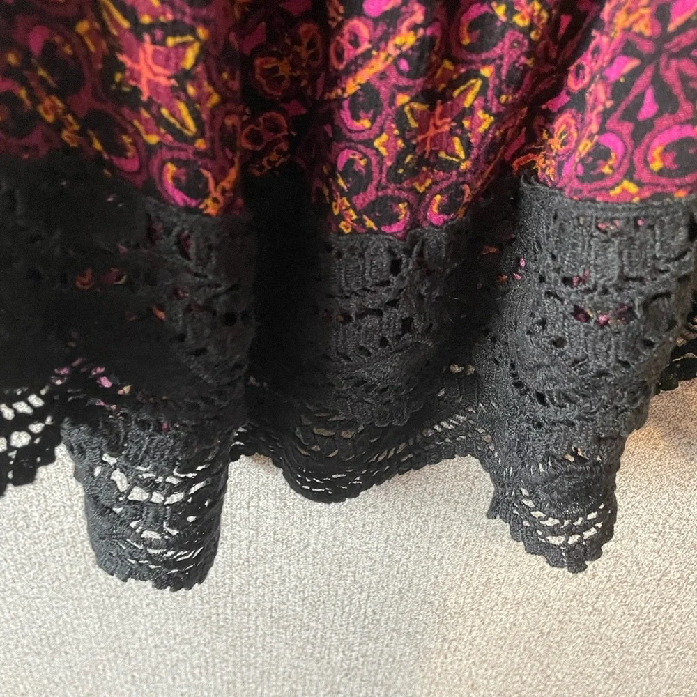 Mossimo Supply Co Red Ruffled Bib Collar‎ Blouse - Picture 6 of 7